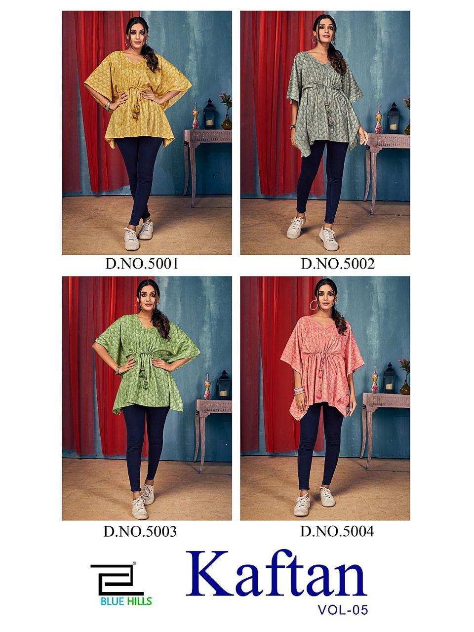 Blue Hills Kaftan 5 Fancy Wear Wholesale Kaftan Collection